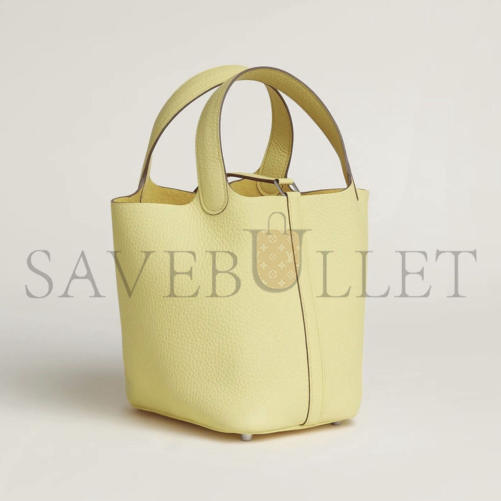 H**mes picotin lock 18 taurillon clemence h056289cc1z (18*18*13cm)